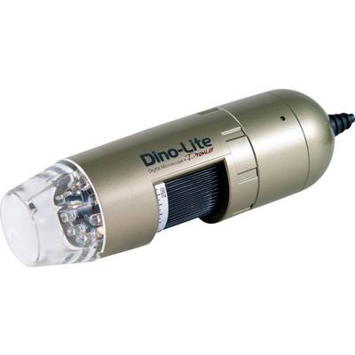 Portable USB digital microscope with rotary focus and illumination, suitable for magnification and detailed view of small objects.
