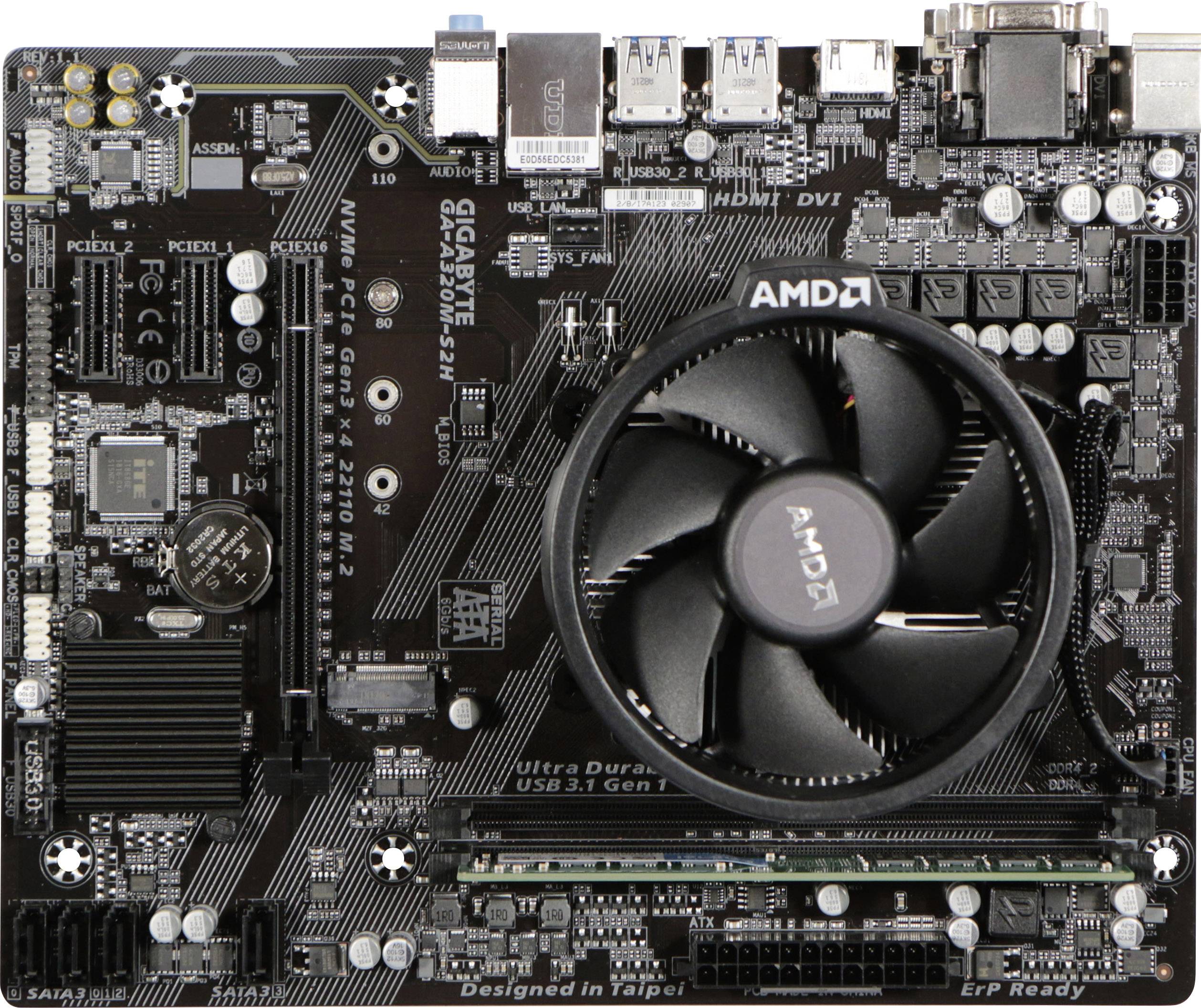 Gigabyte PC tuning kit AMD Athlon™ 200GE (2 x 3.2 GHz) 4 GB AMD Radeon Vega Graphics Vega 3 Micro-ATX