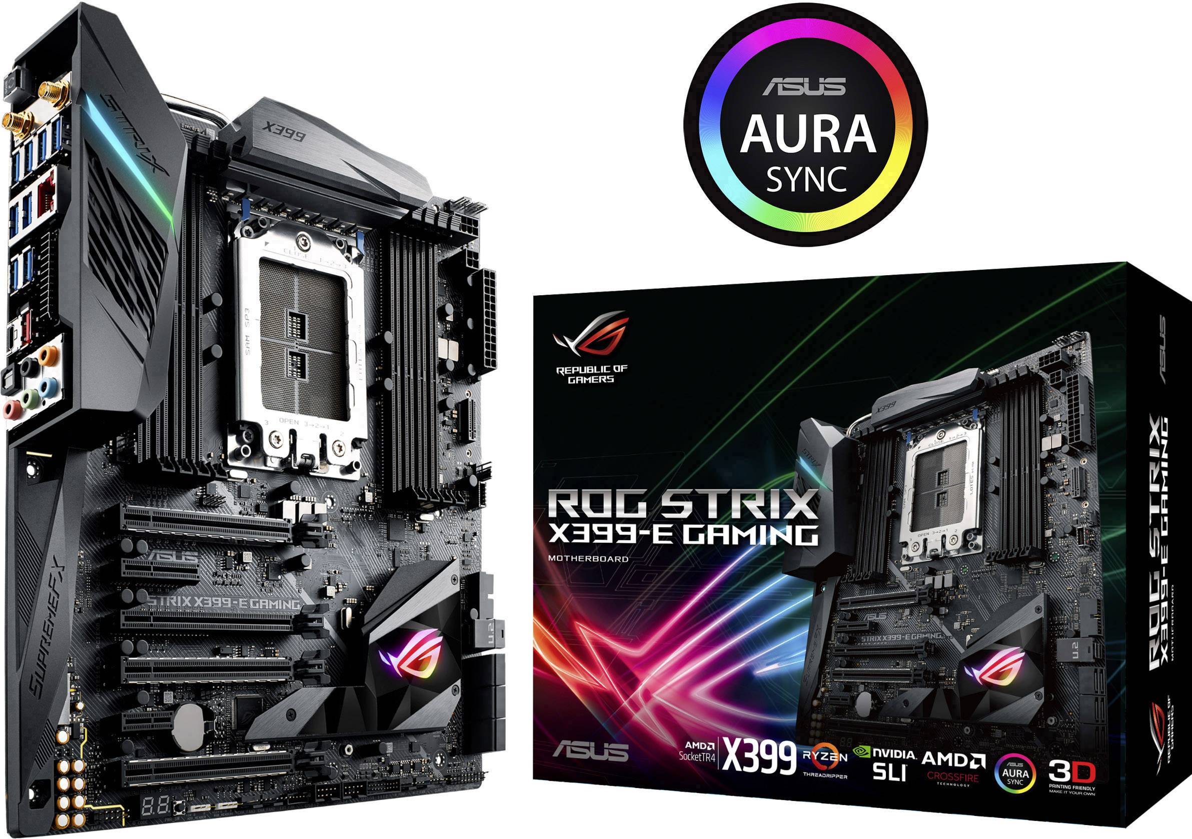 Asus ROG STRIX X399-E GAMING Motherboard PC base AMD TR4 Form factor E-ATX Motherboard chipset AMD® X399