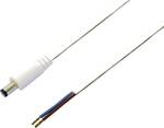 Low-voltage connection cable, plug straight