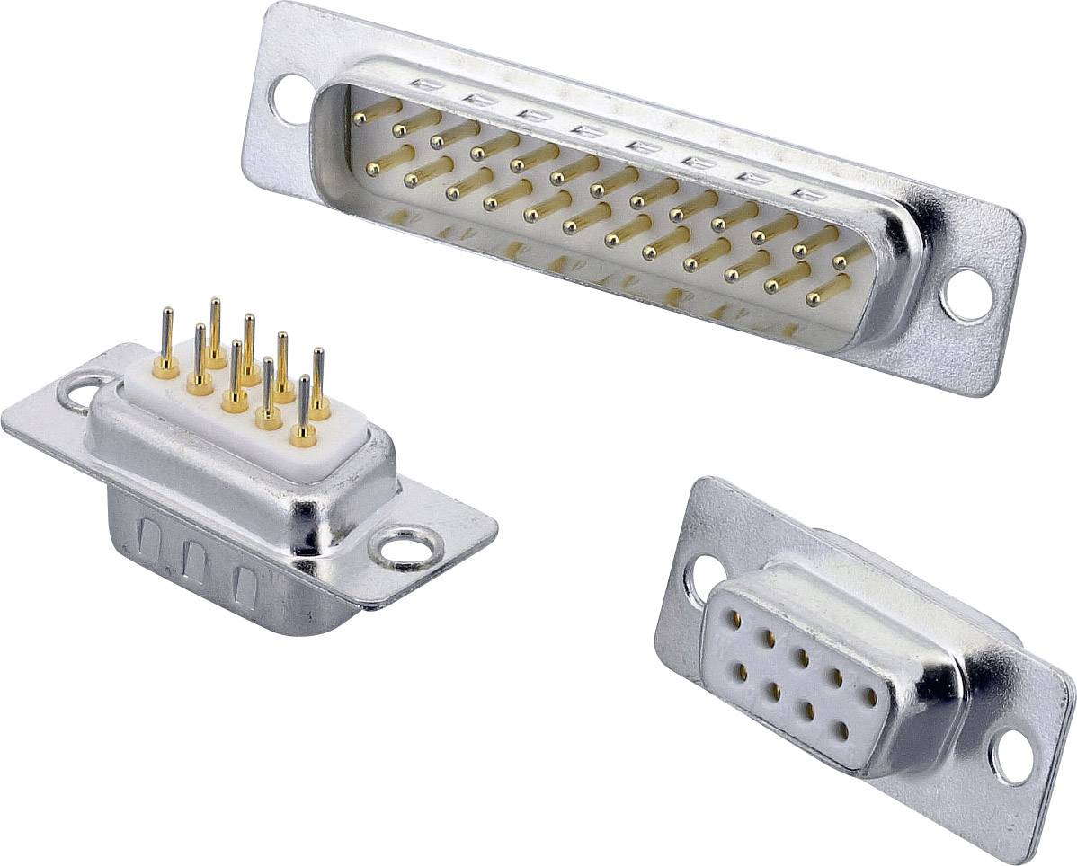 W & P Products 106-25-1-3-0 D-SUB pin strip 180 ° Number of pins: 25 Solder pins 1 pc(s)-0