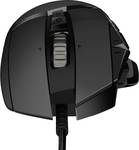 Logitech G502 Hero Mouse USB optical 16000 DPI right black