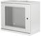 Metal cabinet with ventilation grille and lock on the front, suitable for securely storing technical equipment.
