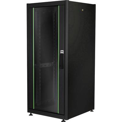 Digitus DN-19 26U-6/6-DB 19" server rack cabinet (W x H x D) 600 x 1330 x 600 mm 26 U Black, Black (RAL 9005)