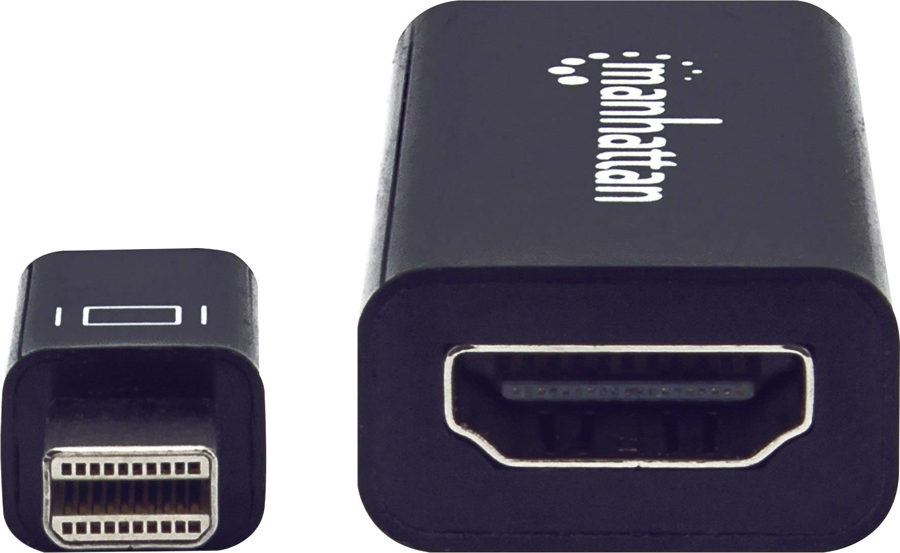 Manhattan 151528 Mini DisplayPort Adapter [1x Mini DisplayPort plug - 1x HDMI socket] Black 12.00 cm-2