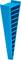 Blue, wedge-shaped sponge with multiple narrow compartments. Textured sides for improved grip.