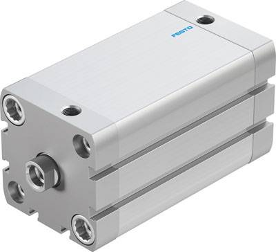 A pneumatic cylinder, typically used for linear motion control in industrial applications, by Festo.