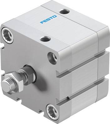 'FESTO Compact Cylinder DZH-16' in silver-grey, with visible screws and apertures.