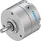 Cylindrical metal compressor with a single shaft, labelled 'Festo'. Suitable for industrial applications.