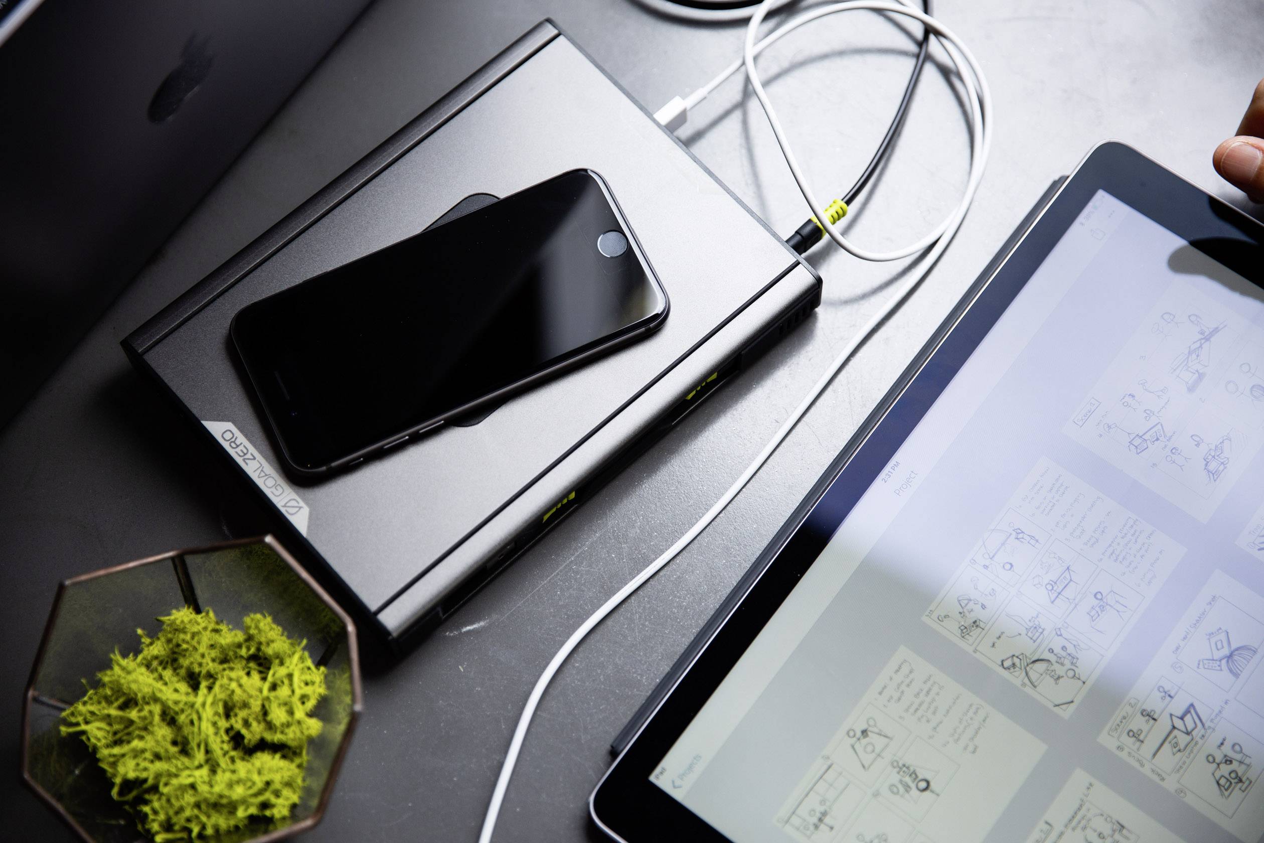 Goal Zero Sherpa 100AC Solar power bank 6400 mAh Qi Wireless Charging Li-ion Black Status display, Able to charge and di-10