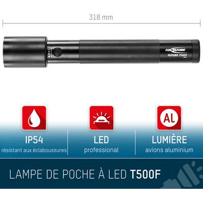 Ansmann Future T500F LED (monochrome) Torch Wrist strap battery-powered 710 lm 923 g-9