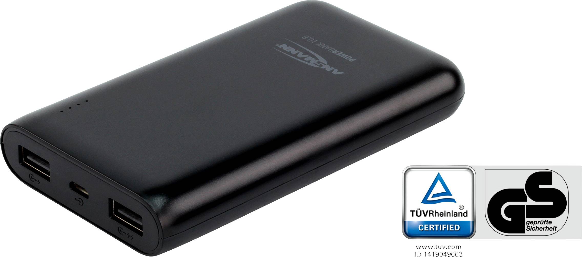 Symbol image for Ansmann PB10.8 Power bank 10000 mAh LiPo Black