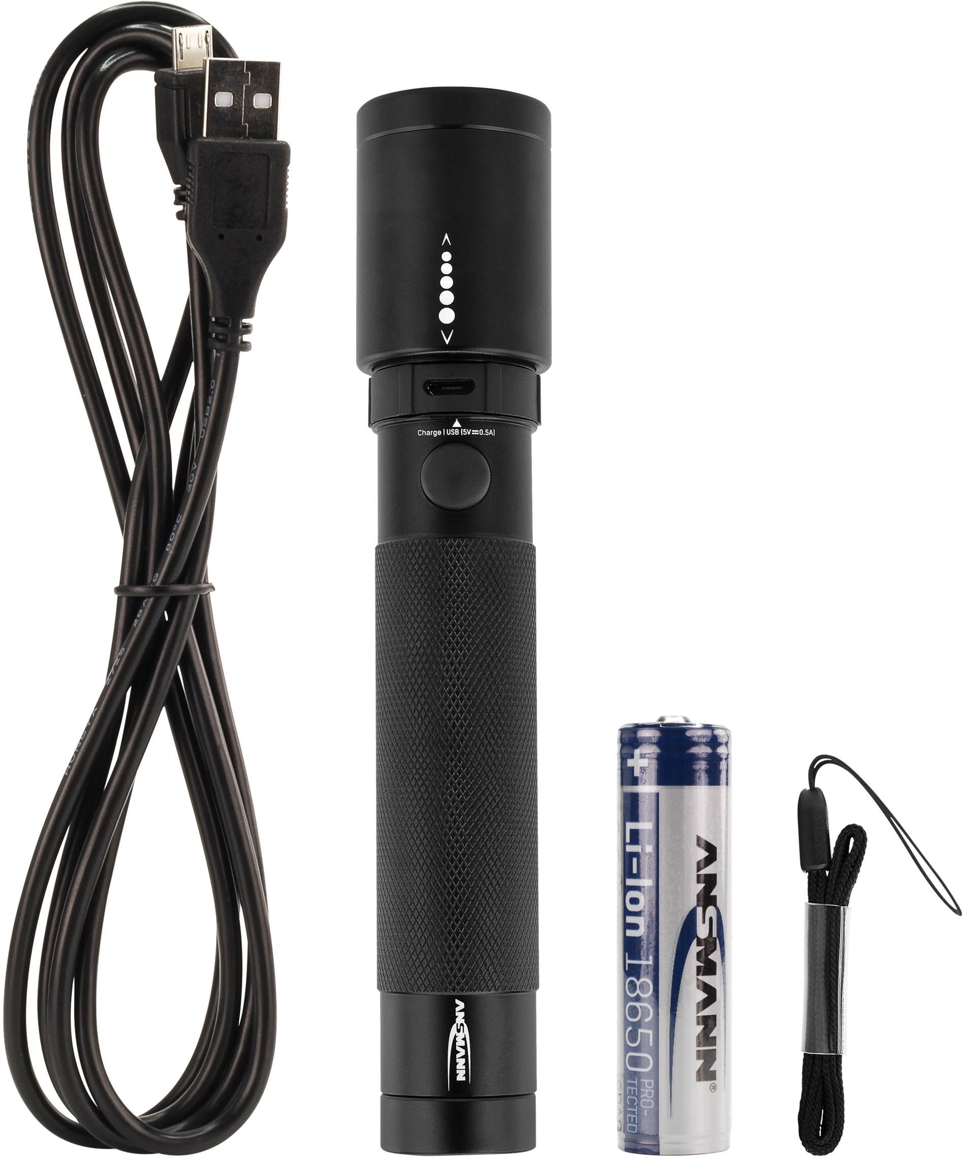 Ansmann Future T400FR LED (monochrome) Torch Wrist strap rechargeable 400 lm 143 g-12