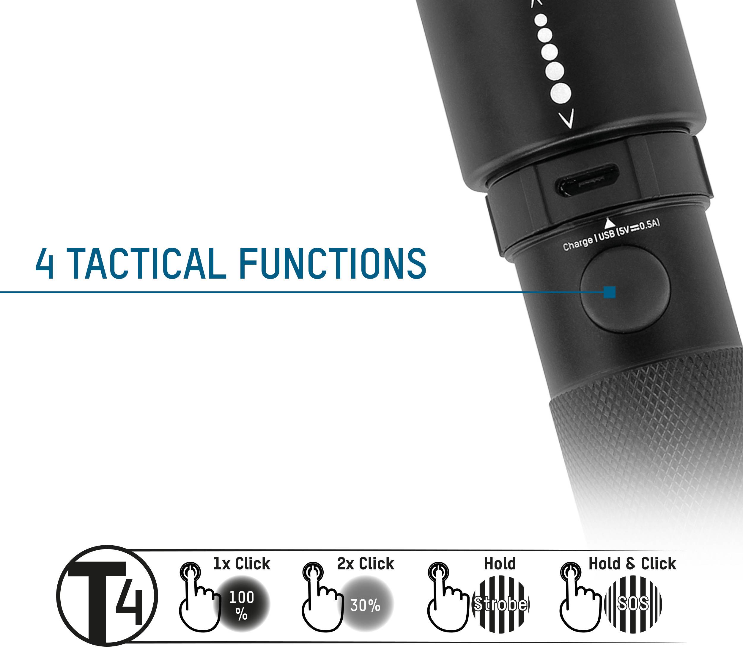 Ansmann Future T400FR LED (monochrome) Torch Wrist strap rechargeable 400 lm 143 g-18