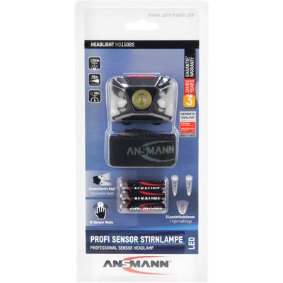 Ansmann HD150BS LED (monochrome) Headlamp battery-powered 150 lm 1600-0199-19