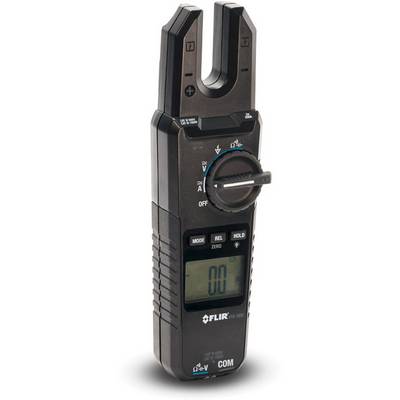 Digital current measuring device with digital display and rotary switch, for measuring electrical currents in amperes.