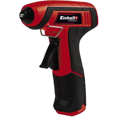 Red and black cordless drill with Einhell logo, ergonomic handle and compact design.