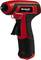 Red and black cordless drill with Einhell logo, ergonomic handle and compact design.