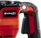 A red hammer drill with a black handle and the 'Einhell' brand label. A white focus point is highlighted at the top.