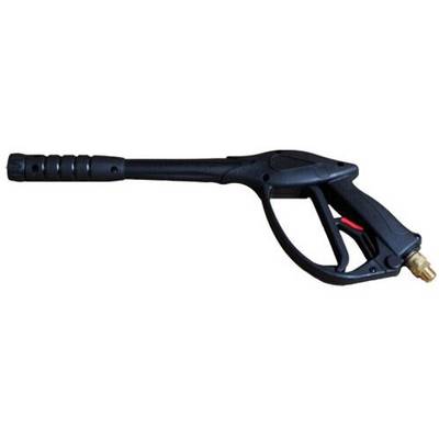 A black high-pressure washer handle with trigger, ideal for surface cleaning.