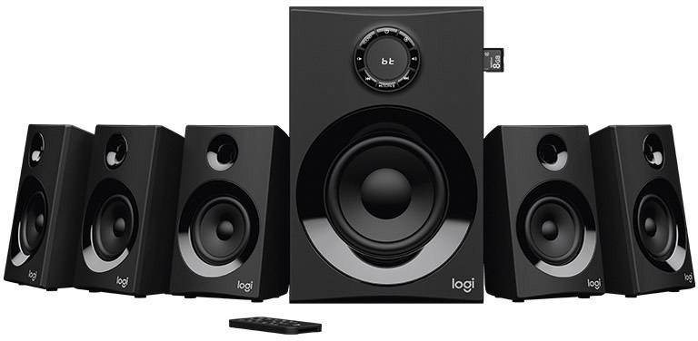 Logitech Z607 5.1 PC speaker Bluetooth®, Corded 80 W Black-1