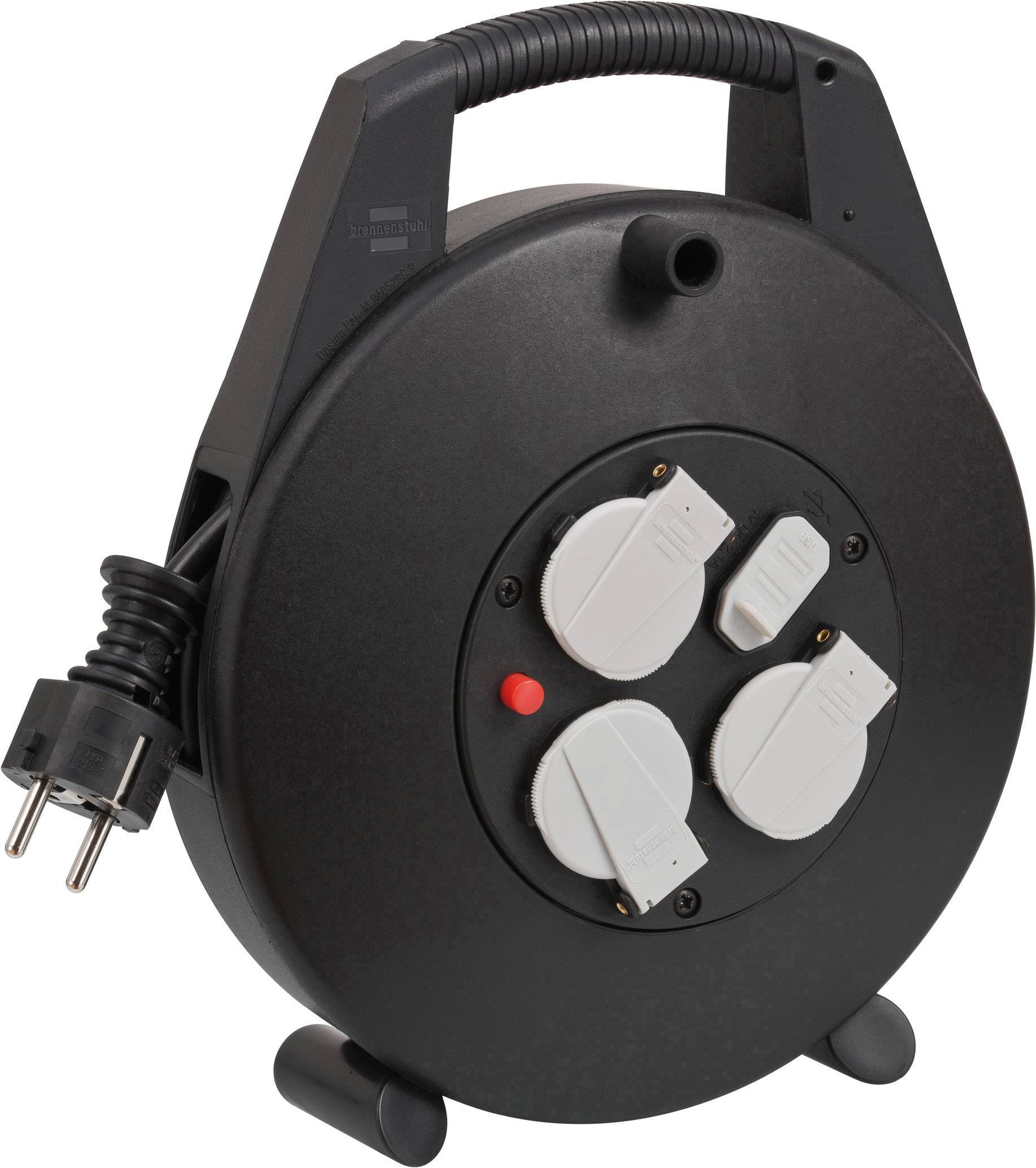 Brennenstuhl 1093200600 Cable reel 10.00 m Black PG plug