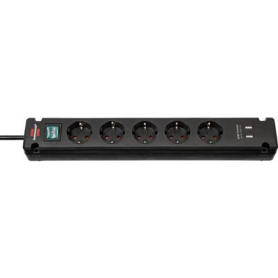 Image of Brennenstuhl 1150660315 Power strip (+ switch) 5x Black PG connector 1 pc(s)