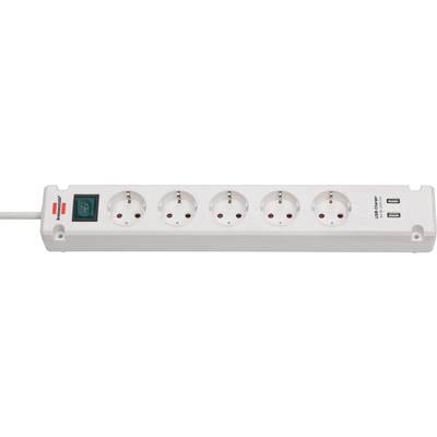 Image of Brennenstuhl 1150660325 Power strip (+ switch) 5x White PG connector 1 pc(s)