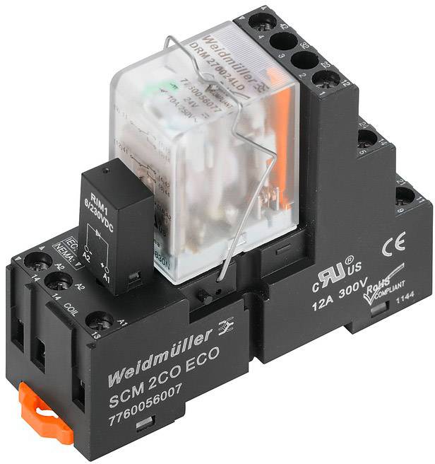 Weidmüller DRMKIT 24VDC 2CO LD Relay component Nominal voltage 24 V DC