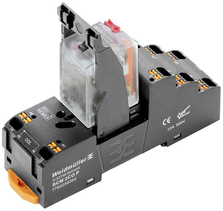 Weidmüller DRMKITP 24VAC 2CO LD/PB Relay component Nominal voltage 24