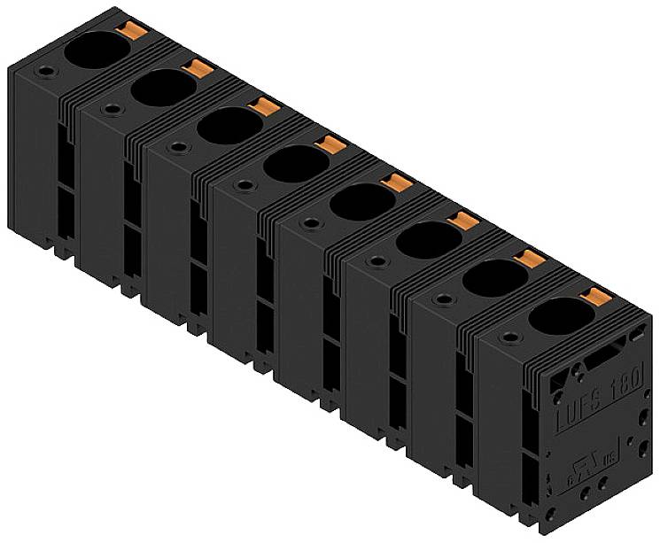 Weidmüller 2492270000 Screw terminal 16 mm² Number of pins 8 Black 10 pc(s)