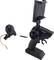 Hand remote control with mobile phone holder and connected camera for remote-controlled vehicles.