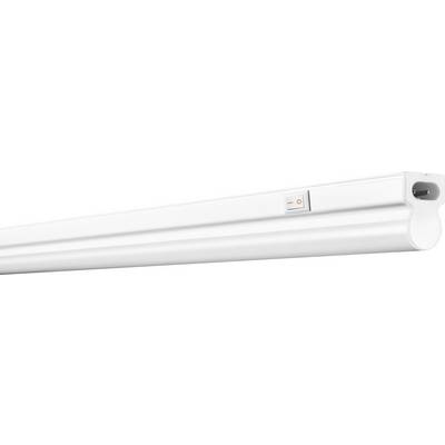 A white LED tube light with a side switch, suitable for indoor lighting.