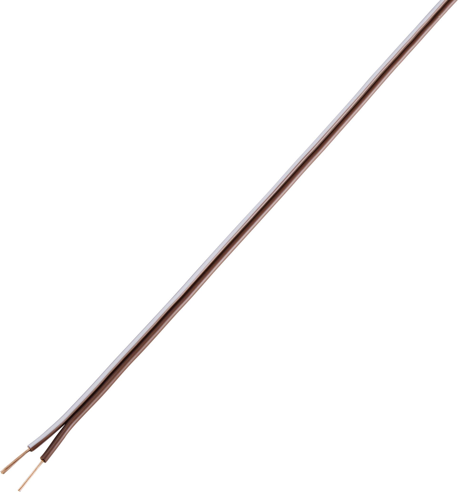 TRU COMPONENTS TC-7815640 Speaker cable 2 x 0.34 mm² Brown 10 m-1
