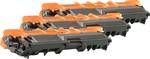 Toner cartridge combo pack replaced Brother TN-246C, TN-246M, TN-246Y, TN246C, TN246M, TN246Y Cyan, Magenta, Yellow 2200 Sides