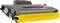 Yellow-covered printer cartridge, suitable for laser printers.