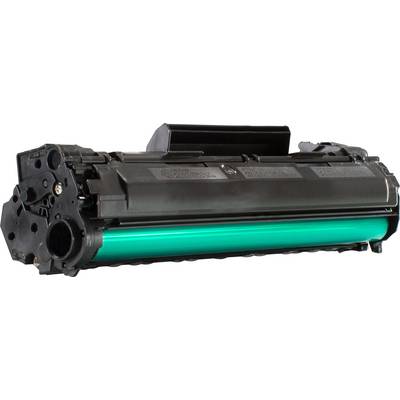 A black laser printer toner. Essential for replacement in printers to generate printed images on paper.