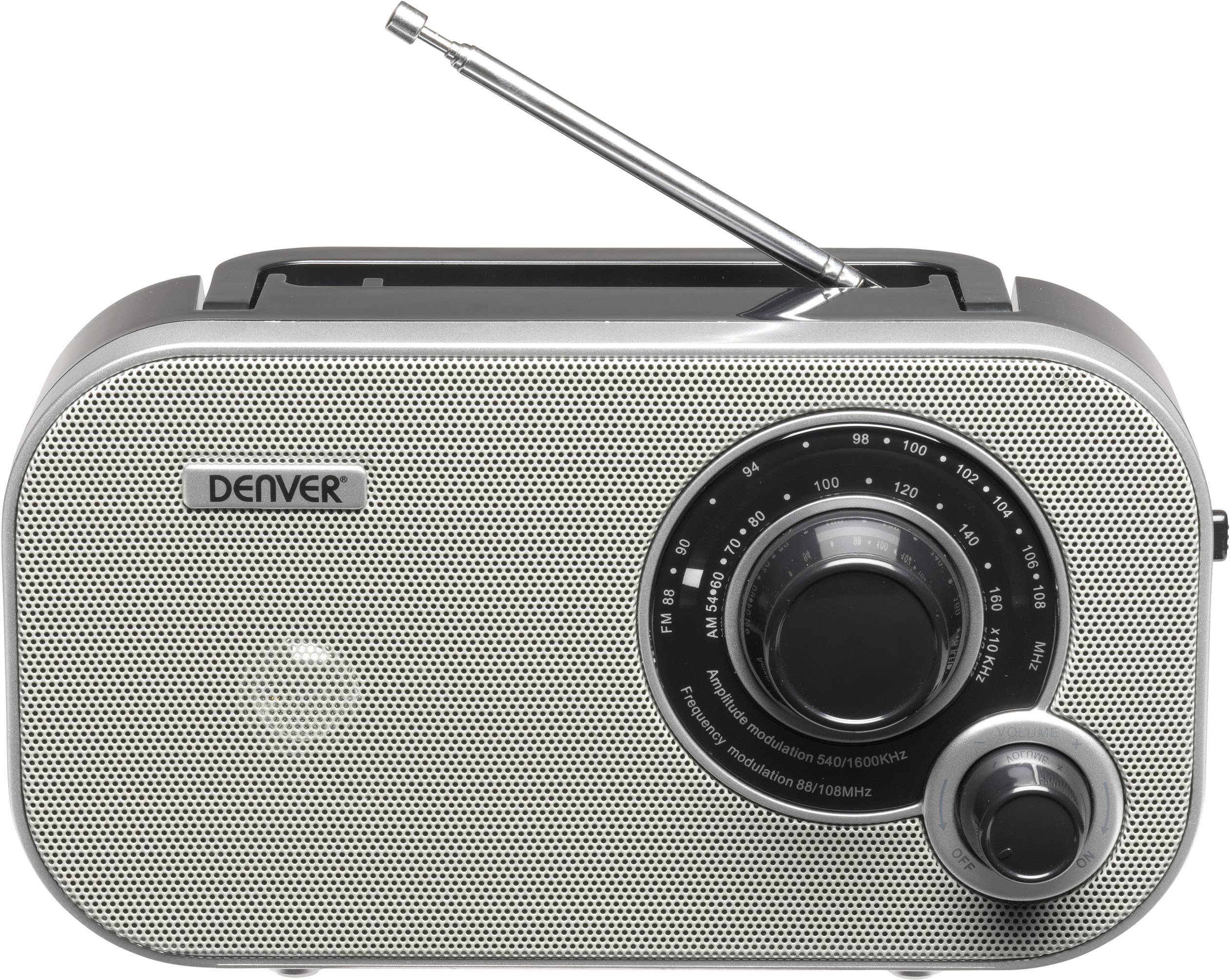 Regeren Tien jaar Sitcom Denver TR-54 Portable radio FM AUX Grey | Conrad.com