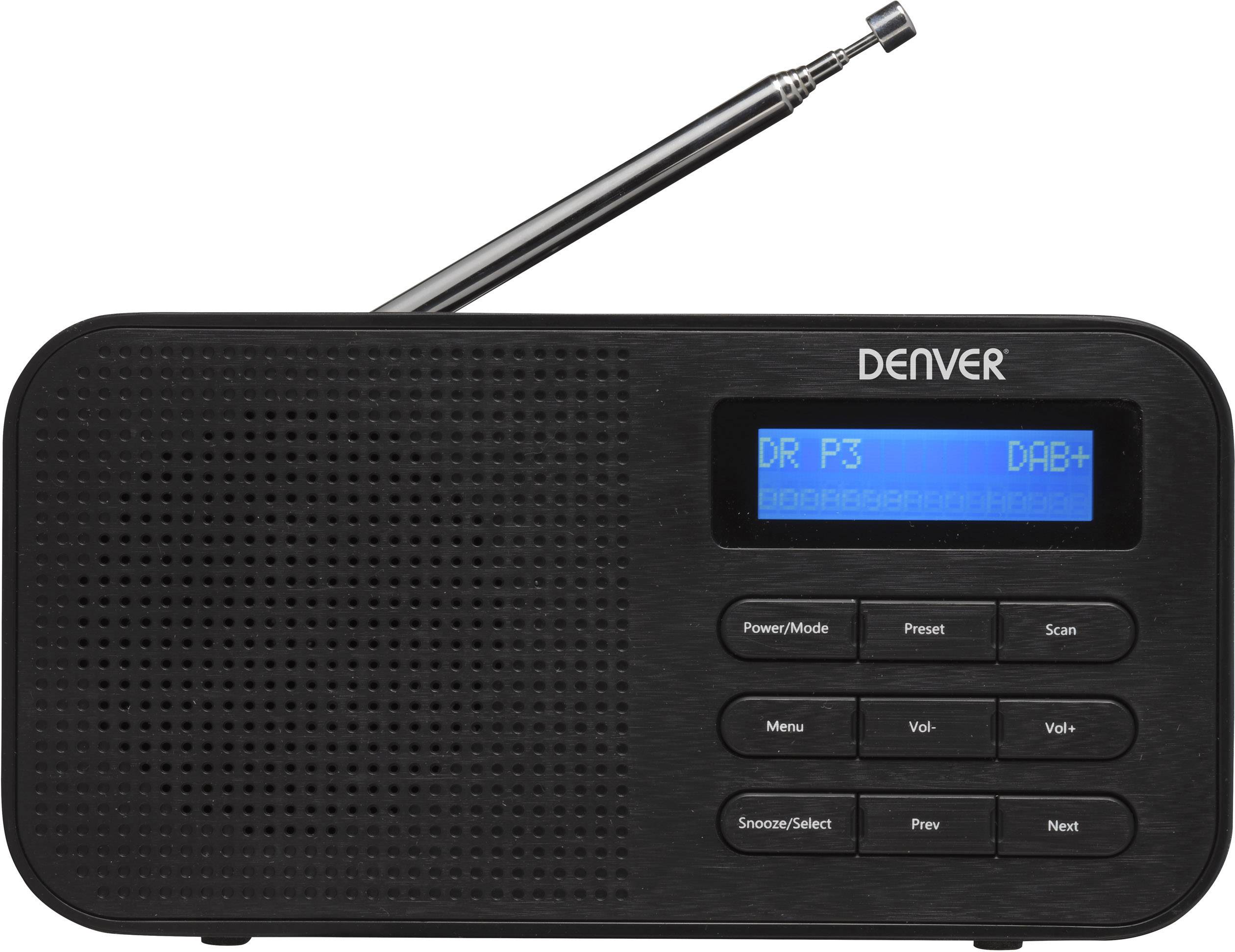Denver DAB-42 Portable radio DAB+, FM Black 