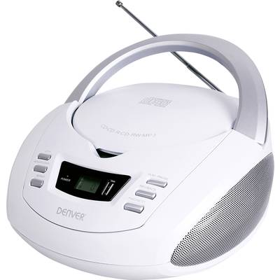 Denver TCU-211 Radio CD player FM AUX, USB, CD   White