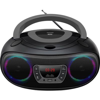 Denver TCL-212BT Radio CD player FM AUX, CD, USB, Bluetooth  Mood lighting Grey