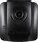 Black Transcend dashcam, front view with central lens and microphone openings.