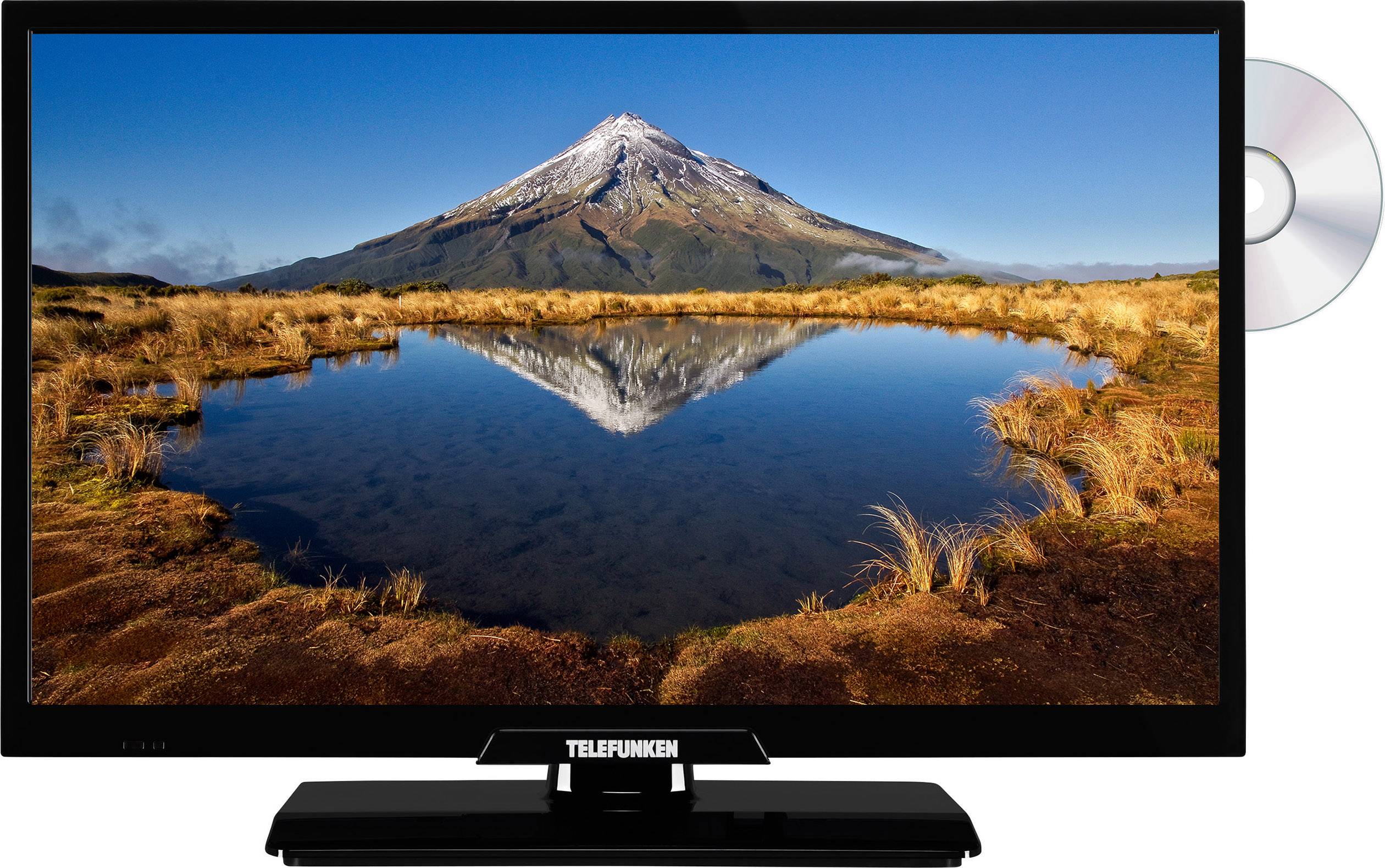 Telefunken D22F342A LED TV 55 cm 22 inch EEC A (A++ - E) DVB-T2, DVB-C, DVB-S, Full HD, DVD player, CI+ Black