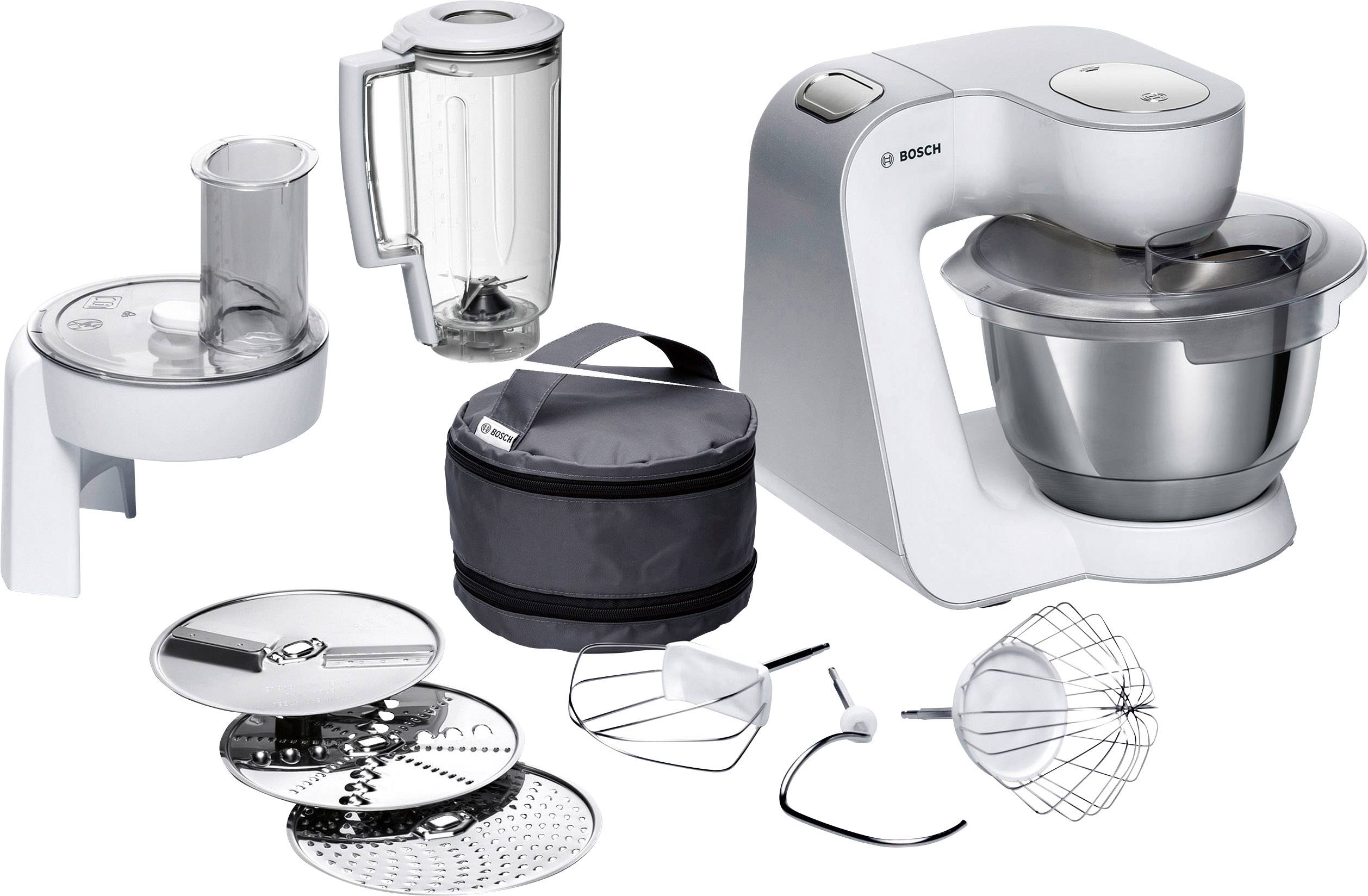 Image of Bosch Haushalt MUM58W20 Food processor 1000 W White, Silver (matt)