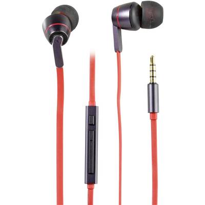 Vivanco HIGHQ MUSIC REDVIOLET   In-ear headphones Corded (1075100)  Red  
