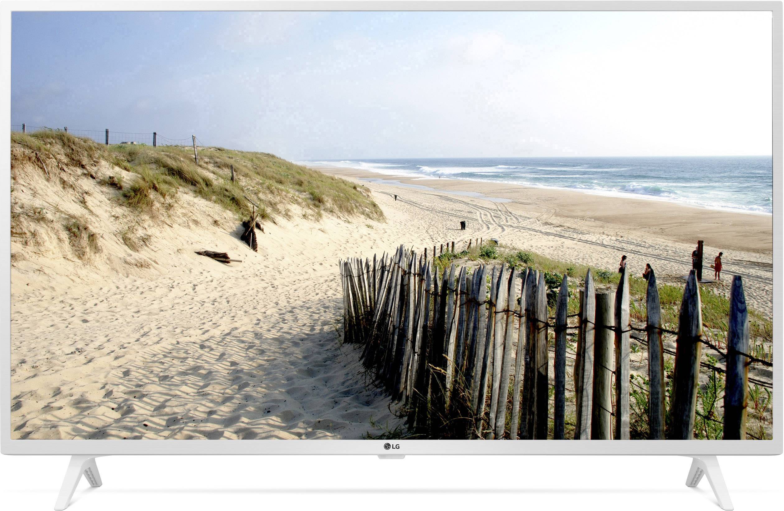 LG Electronics 43UM7390 LED TV 108 cm 43 inch EEC A (A+++ – D) DVB-T2, DVB-C, DVB-S, UHD, Smart TV, Wi-Fi, PVR ready, CI+ White