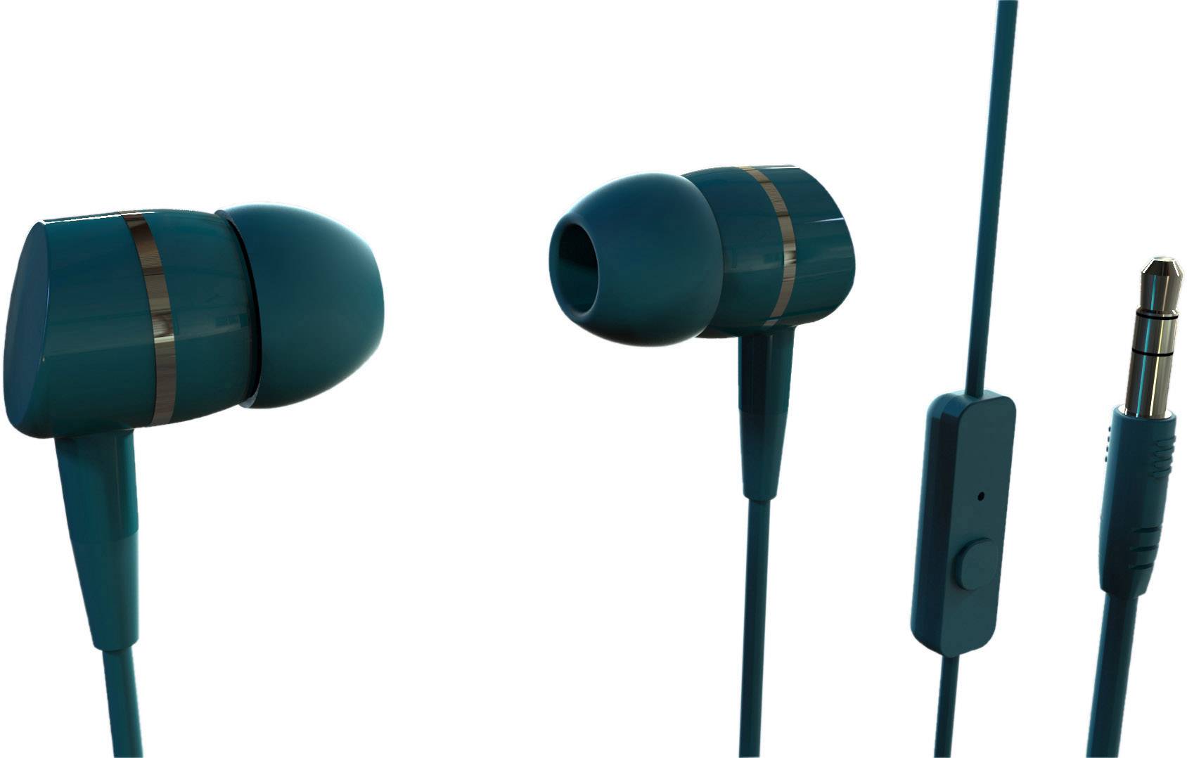 Image of Vivanco SMARTSOUND PETROL In-ear headphones Corded (1075100) Petrol