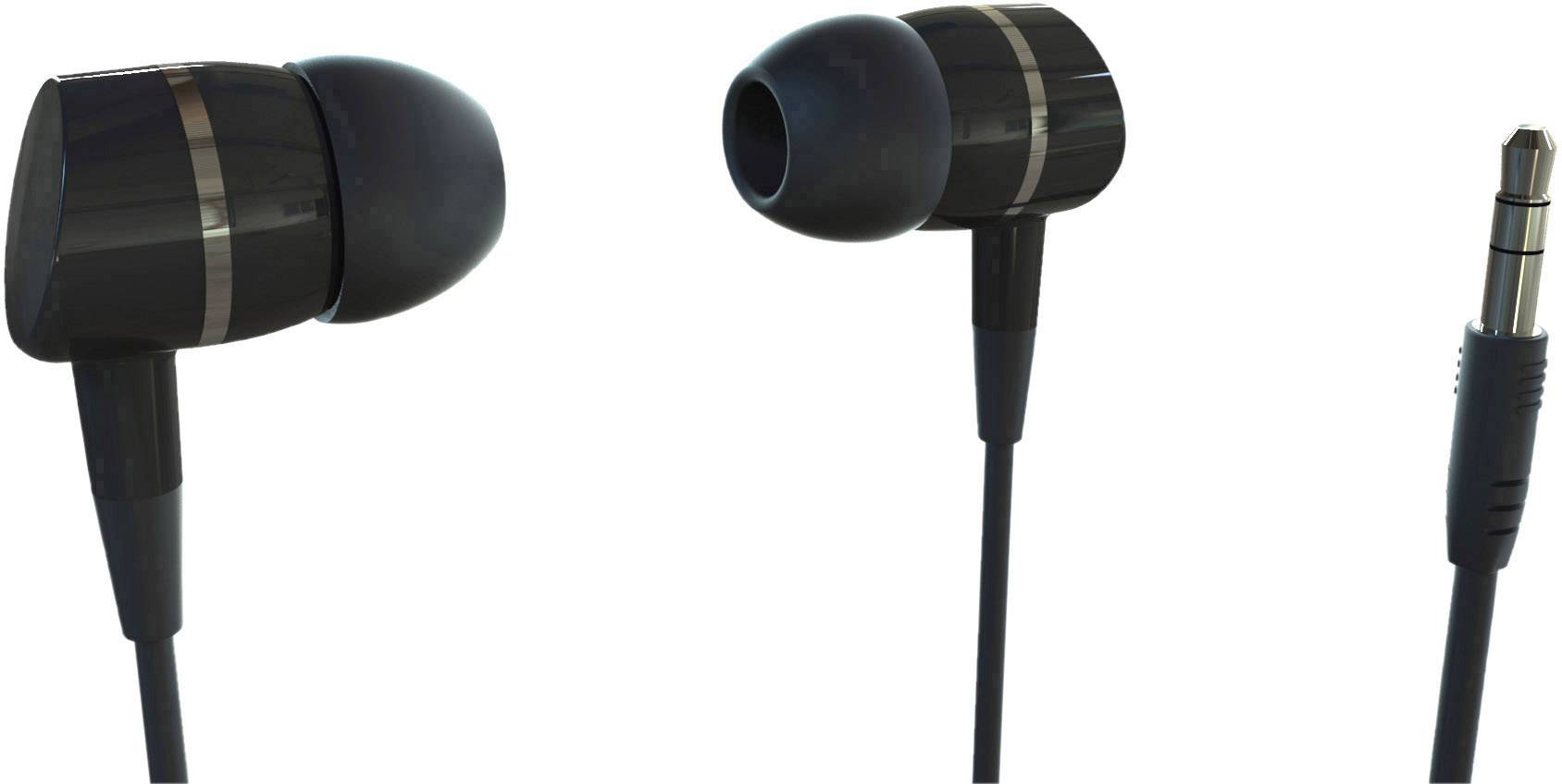 Image of Vivanco SOLIDSOUND BLACK In-ear headphones Corded (1075100) Black