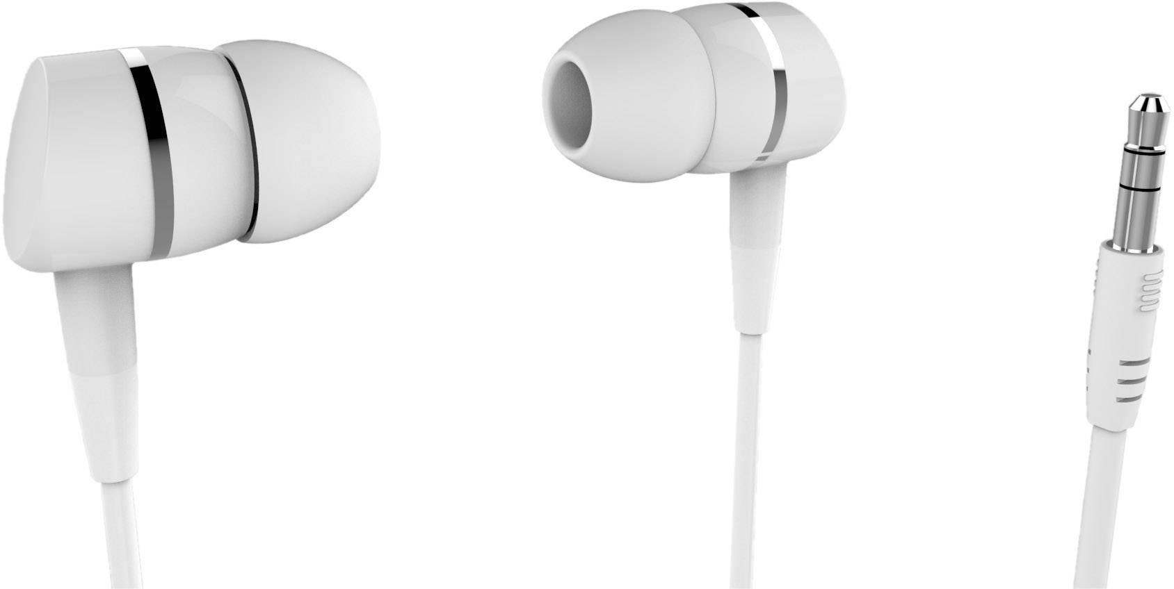 Image of Vivanco SOLIDSOUND WHITE In-ear headphones Corded (1075100) White