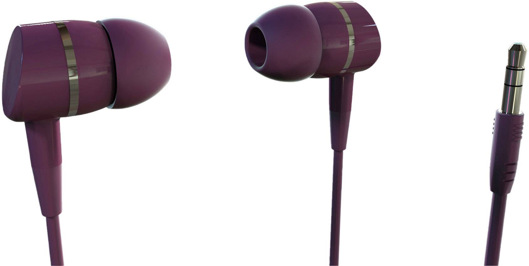 Image of Vivanco SOLIDSOUND BERRY In-ear headphones Corded (1075100) Berry